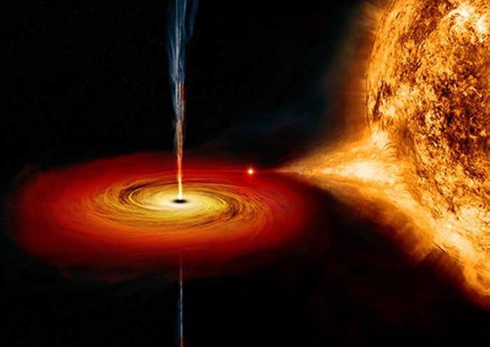 MAXI J1820+070 juga telah diamati pada panjang gelombang radio oleh tim yang dipimpin oleh Joe Bright dari Universitas Oxford, yang sebelumnya melaporkan deteksi gerakan superluminal dari sumber kompak berdasarkan data radio saja yang diperpanjang dari peluncuran jet pada 7 Juli 2018 hingga akhir 20