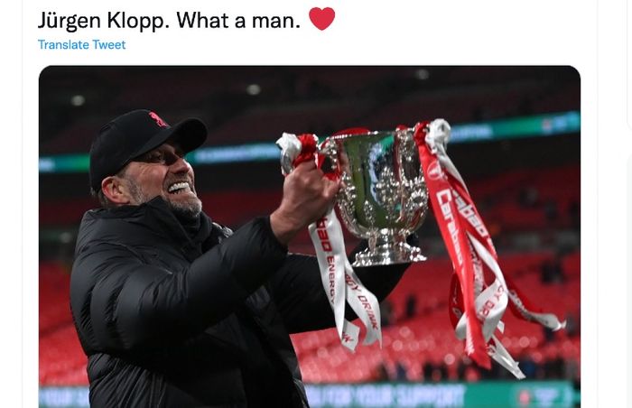 Pelatih Liverpool, Juergen Klopp, yang membawa Liverpool berjaya dalam lima tahun terakhir.