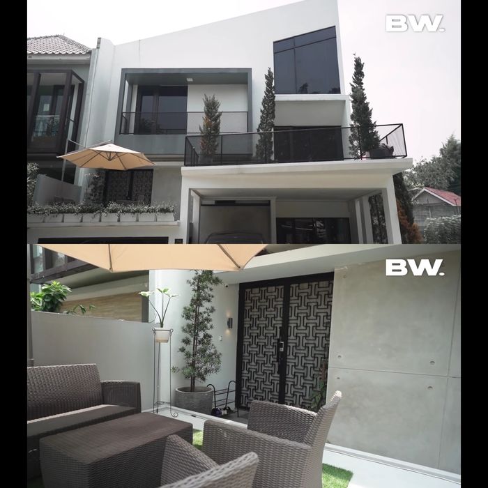 Eksterior rumah artis Felicya Angelista dan Caesar Hito.