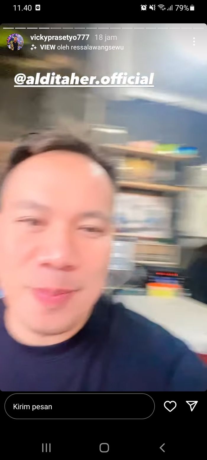 Vicky Prasetyo sambangi kediaman Aldi Taher