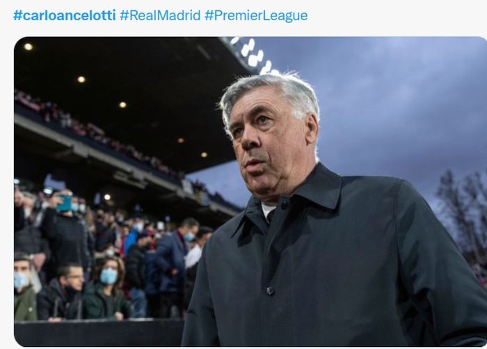 Pelatih Real Madrid, Carlo Ancelotti.