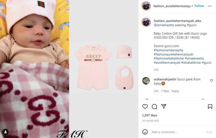 Harga baju serba pink Ameena Hanna yang melebihi gaji UMR Jakarta