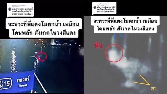 Viral video detik-detik Tangmo Nida dilempar dari speedboat. 