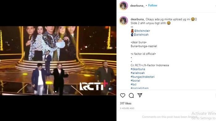 Ariel NOAH dan BCL gandengan tangan.