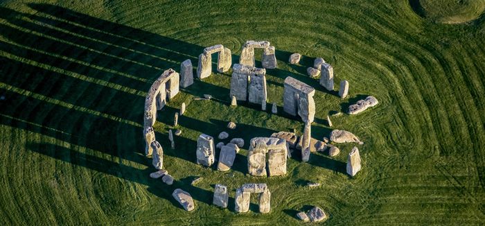 Stonehenge dilihat dari udara.