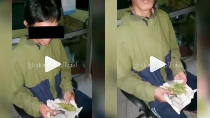 Merasa tertipu saat beli ganja, seorang tukang ojek lapor polisi.