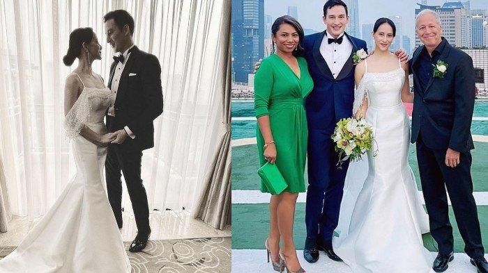 Resmi menikah, Mike Lewis dan Janisaa gelar pemberkatan di atas helipad. 