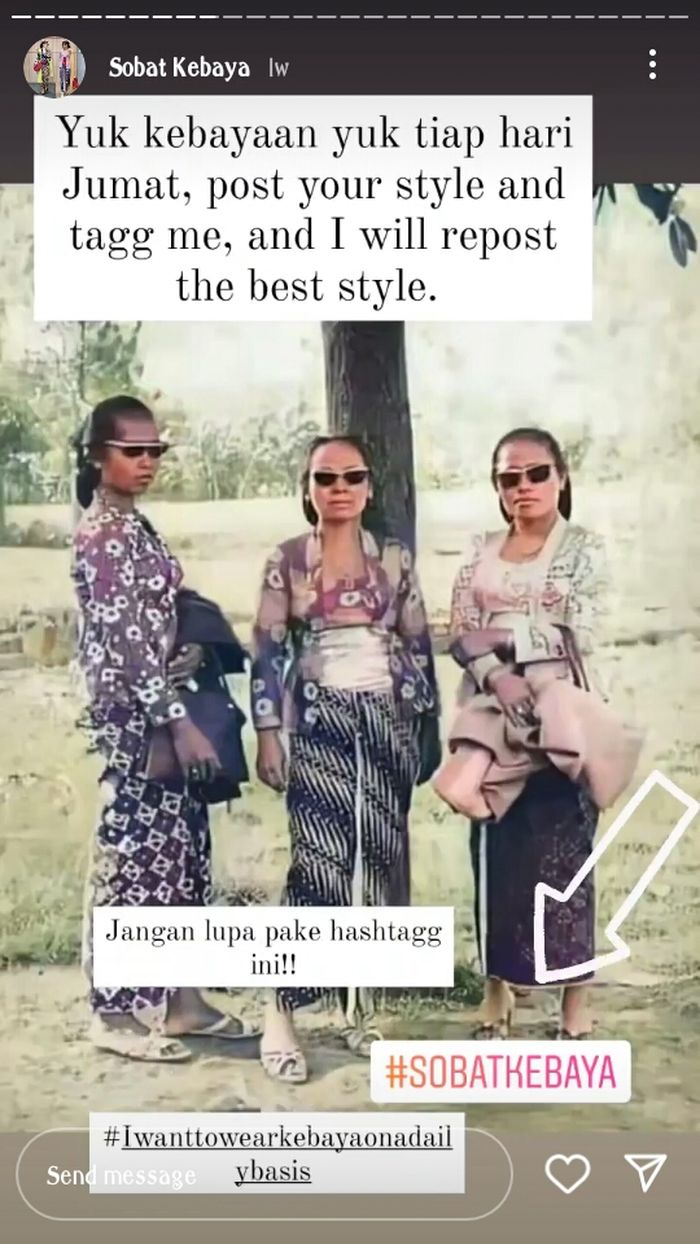 Ajakan Dian Sastro untuk kenakan kebaya tidak hanya di momen tertentu.