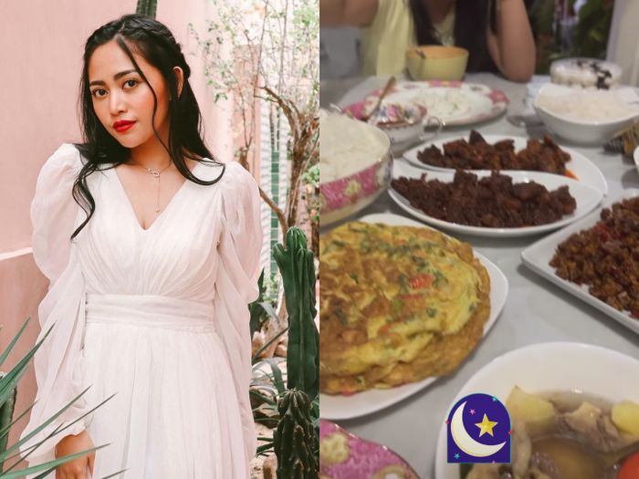 Menu sahur pertama Rachel Vennya.