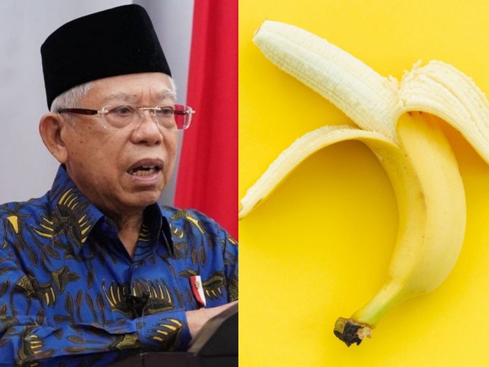 Presiden Ma'ruf Amin mengungkapkan bahwa makan dua buah pisang sama dengan makan seporsi nasi putih.