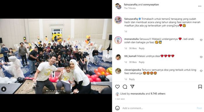 Acara ulang tahun King Faaz digelar mewah