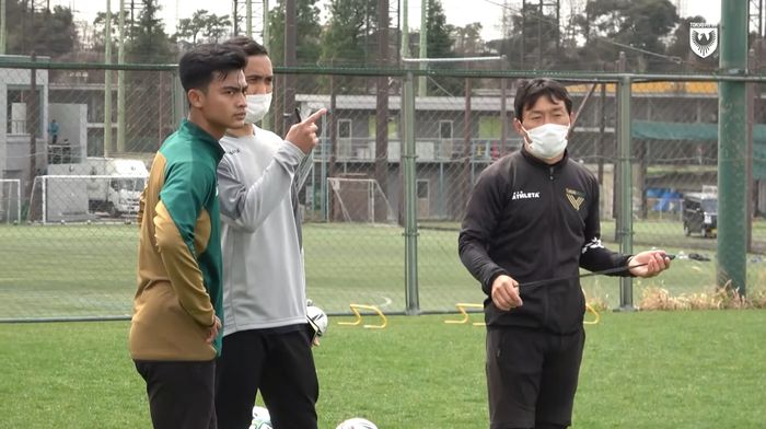 Pratama Arhan saat berlatih dengan tim Tokyo Verdy.