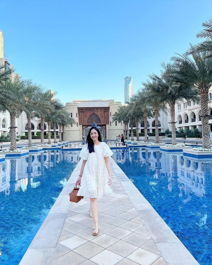 OOTD Ririn Dwi Ariyanti selama di Dubai.