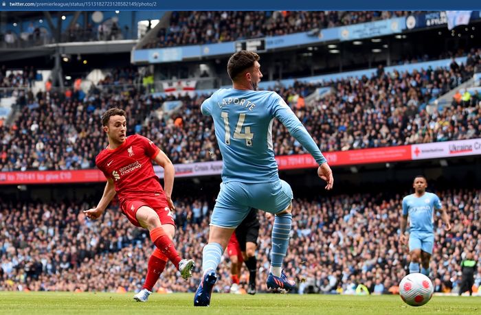 Duel antara Manchester City dan Liverpool di Liga Inggris berkesudahan 2-2.