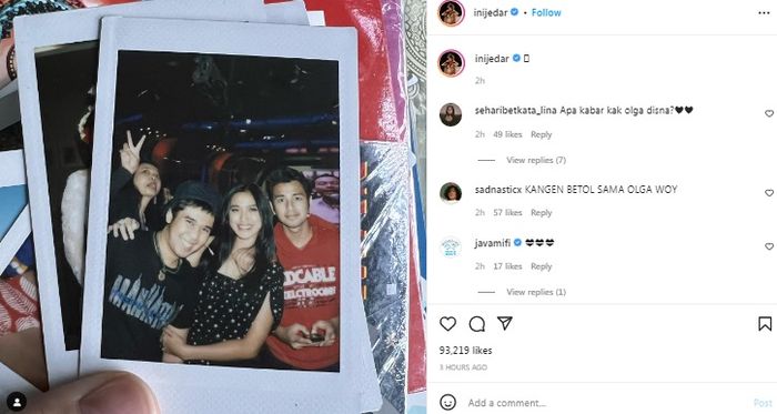 Olga Syahputra, Jessica Iskandar, dan Raffi Ahmad 