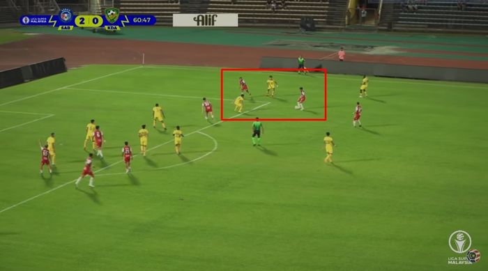 Saddil Ramdani saat melepas assist untuk Amri Yahyah dalam laga Sabah FC vs Kedah (24/4/2022). 