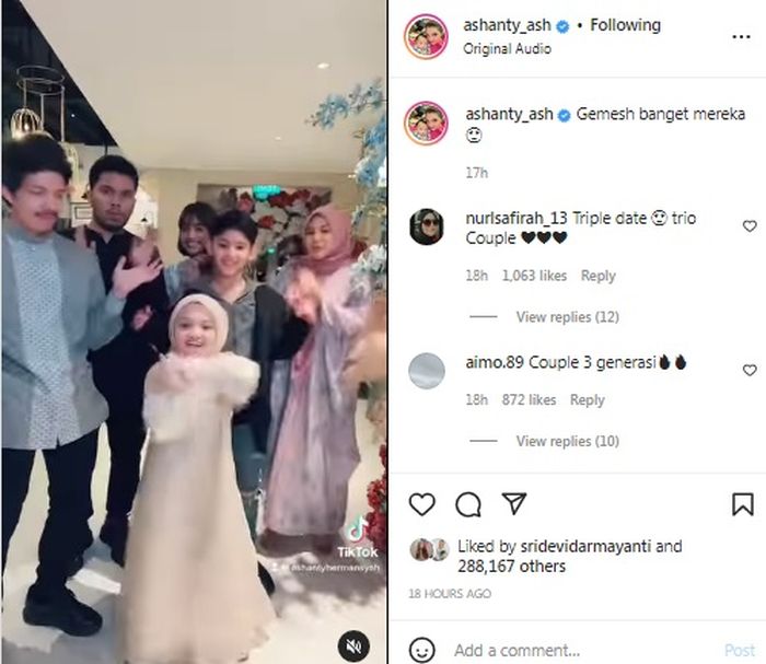 Faaz dan Arsy joget TikTok bareng Atta, Aurel, Thoriq, dan Fuji 