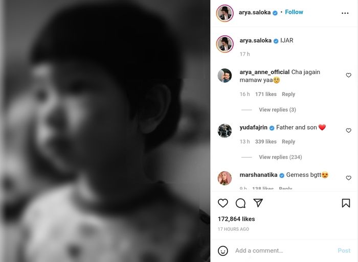 Unggahan Arya Saloka