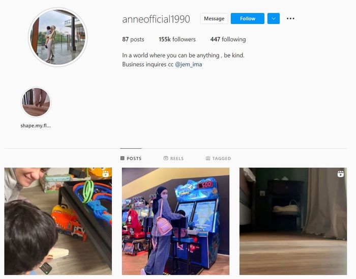 Putri Anne ganti username Instagram dan hapus nama Saloka buntut dugaan perselingkuhan Arya Saloka dan Amanda Manopo.
