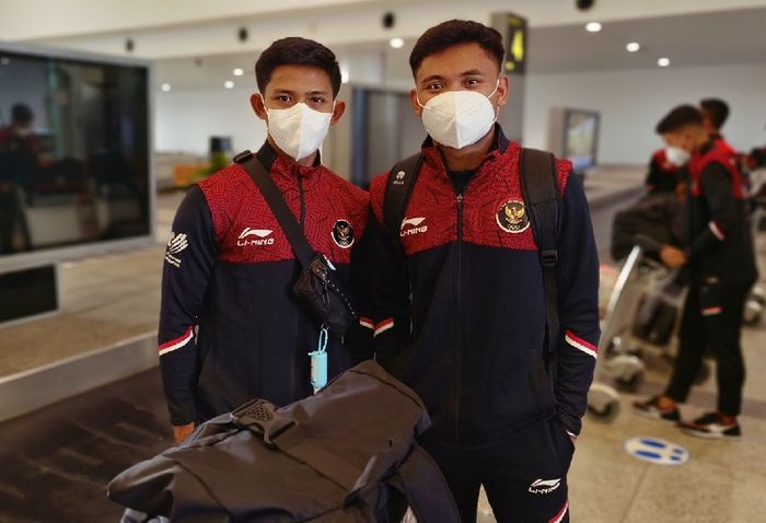 Saddil Ramdani dan Firza Andika bersama skuad timnas U-23 Indonesia telah tiba di Vietnam untuk mengikuti SEA Games 2021.