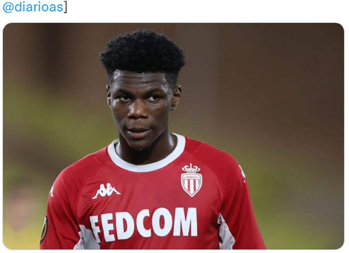 Gelandang AS Monaco, Aurelien Tchouameni.