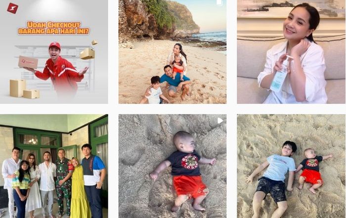 Foto-foto liburan Raffi Ahmad dan keluarga ke Bali.