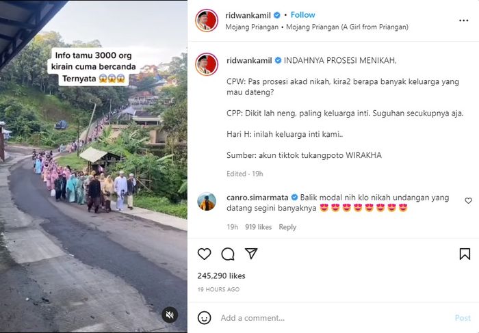 Rombongan pengantin yang viral