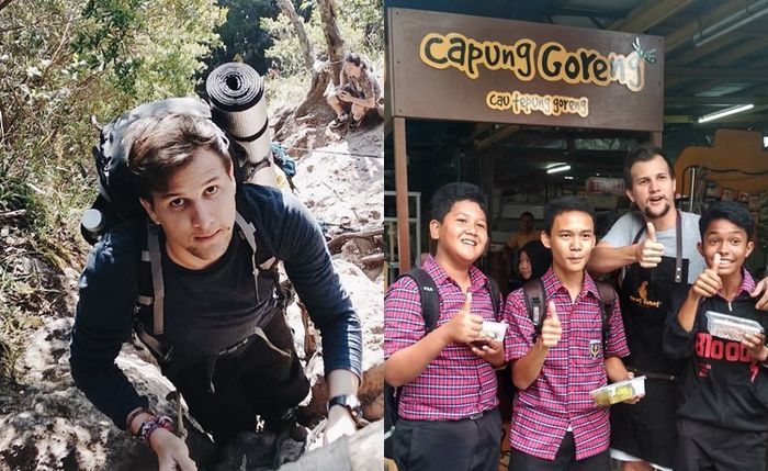 Stuart Collin jualan capung goreng