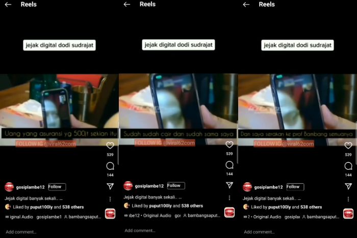 Pengakuan Doddy Sudrajat mengenai uang asuransi Vanessa Angel yang telah cair.