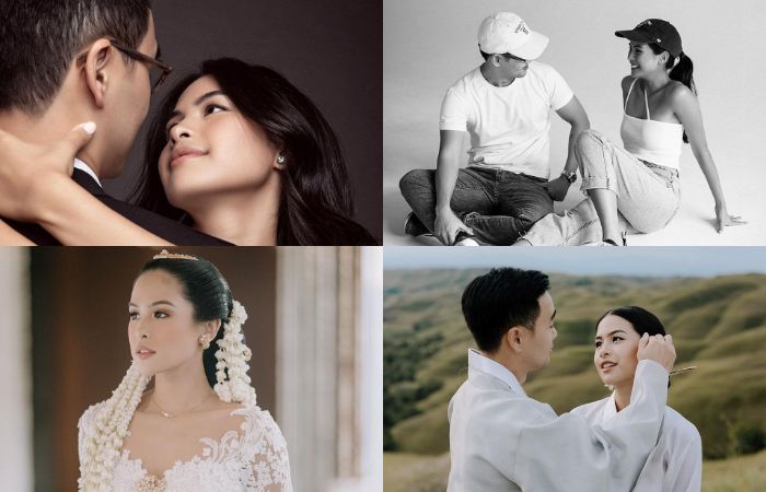 Kolase foto pernikahan Maudy Ayunda 
