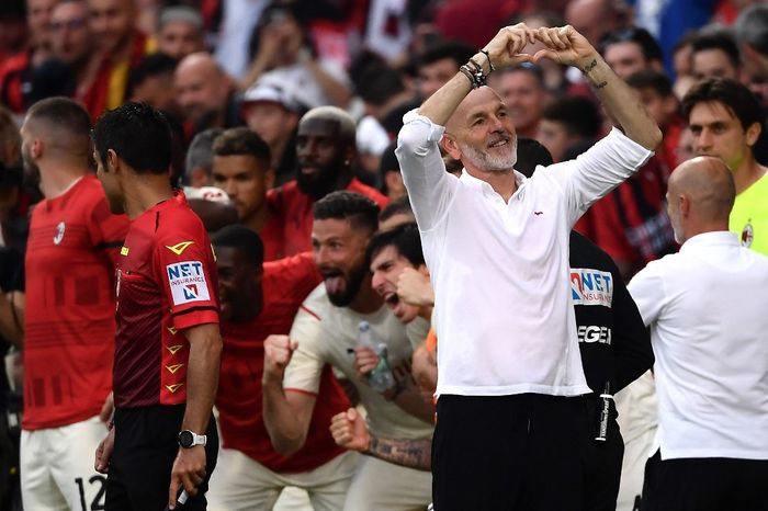 Stefano Pioli senang karena AC Milan bisa lolos ke babak semifinal Liga Champions.