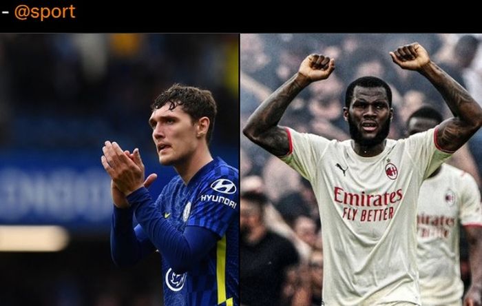 Dua calon pemain baru Barcelona, Andreas Christensen dan Franck Kessie.