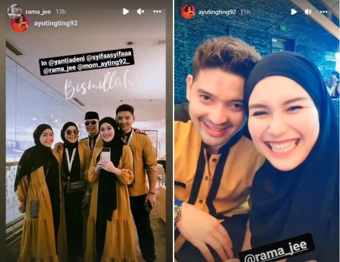 Kebersamaan Ayu Ting Ting dengan pria bernama Rama Jee