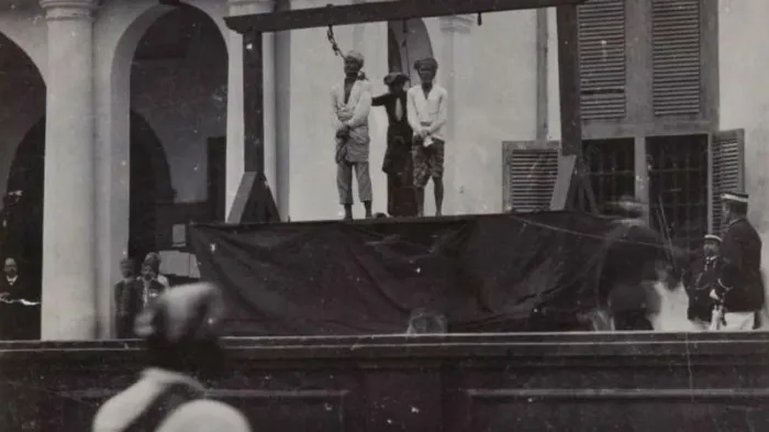 Hukuman gantung di Batavia.