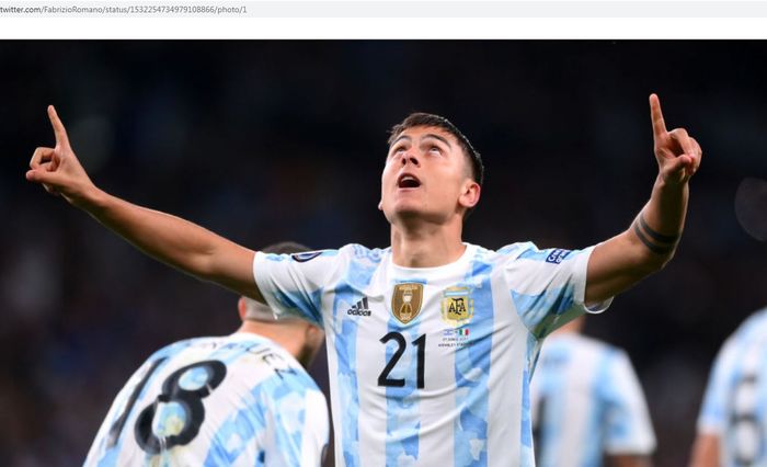 Penyerang timnas Argentina, Paulo Dybala.