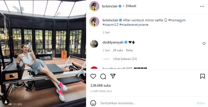 Bunga Citra Lestari tampil kenakan baju olahraga seksi