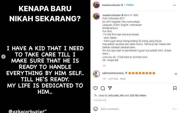 Alasan Deddy baru menikahi Sabrina setelah 9 tahun pacaran &nbsp;