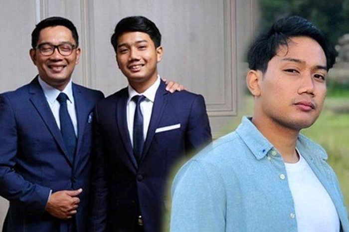 Ridwan Kamil dan putra sulungnya Emmeril Kahn Mumtadz