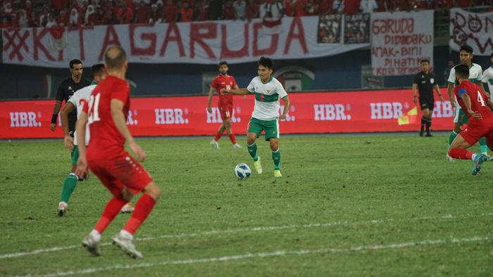 Witan Sulaeman dalam laga timnas Indonesia Vs Yordania di Kualifikasi Piala Asia 2023 grup A, Minggu (12/6/2022) dini hari WIB.