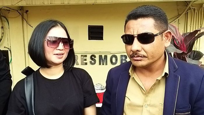  Tiara Marleen saat ditemui di Polres Depok, Selasa (14/6/2022).