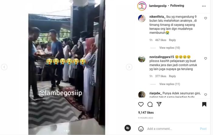 Keluarga menangisi siswa MTs korban perundungan yang meninggal dunia 