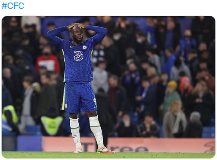 Striker Chelsea, Romelu Lukaku.