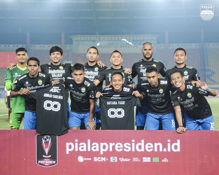 Skuad Persib Bandung di Piala Presiden 2022.