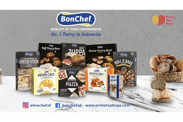 BonChef menyediakan berbagai pilihan adonan pastry siap panggang.