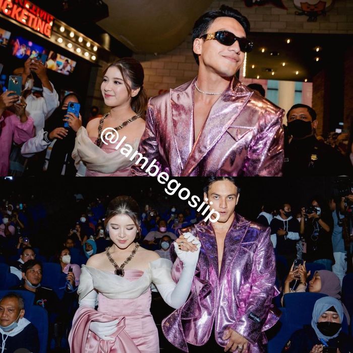 Tiara Andini dan Jefri Nichol saat hadiri Gala Premier Film My Sassy Girl