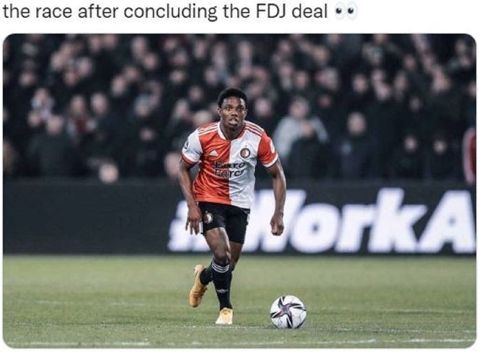 Bek kiri Feyenoord Rotterdam, Tyrell Malacia.