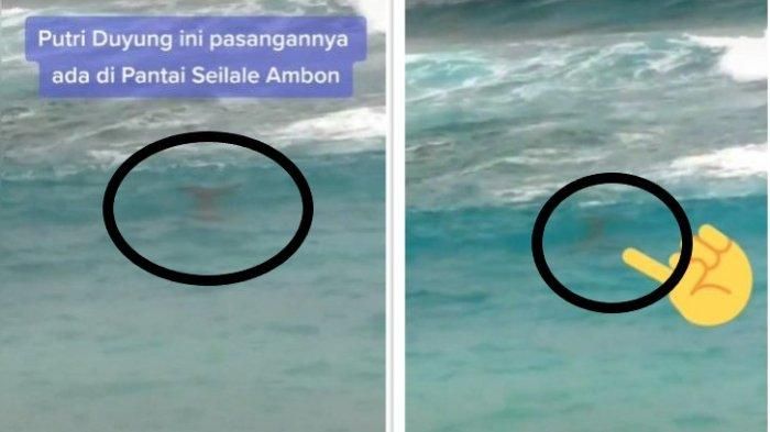 Viral Penampakan Makhluk Diduga Putri Duyung di Laut Latulahat Ambon  