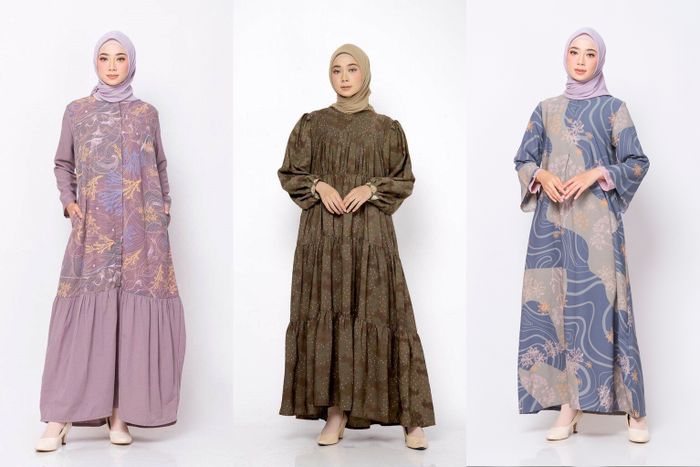 Beberapa model gamis ZM Zaskia Mecca yang tersedia dalam ukuran XXL. 