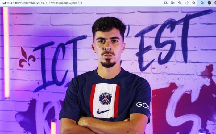 Gelandang anyar Paris Saint-Germain asal Portugal, Vitinha.