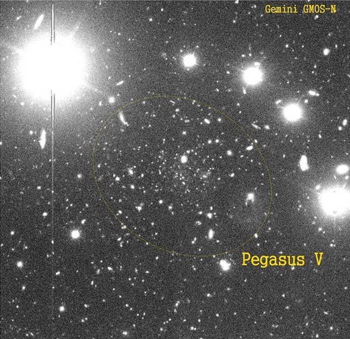 Temuan baru, Galaksi kerdil ultra-samar Pegasus V.